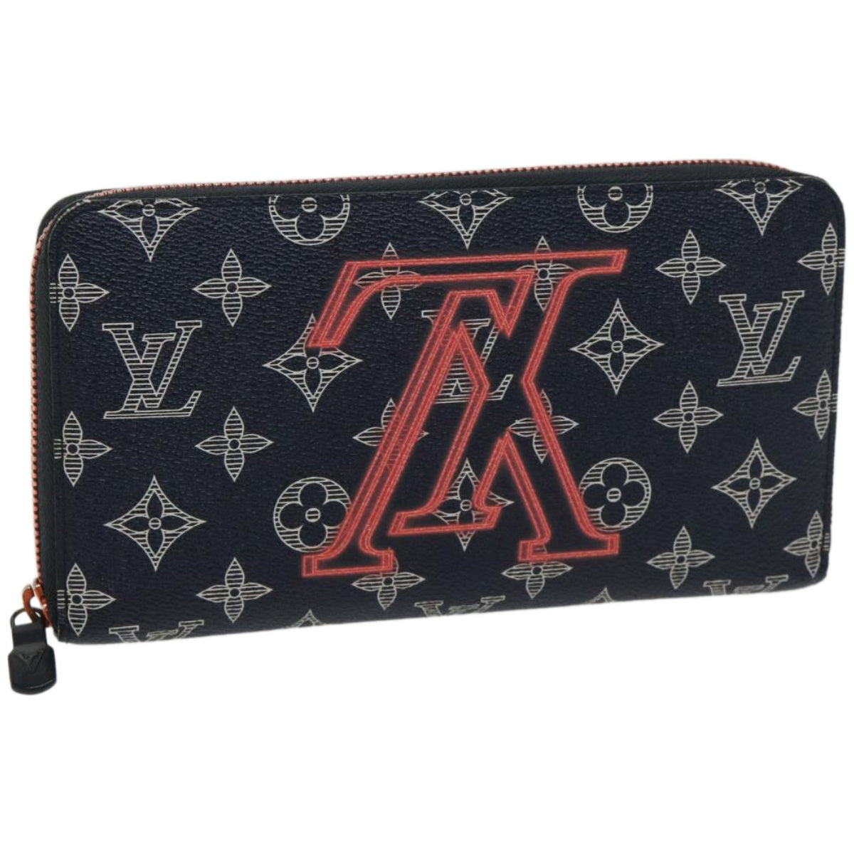 Louis Vuitton Black Canvas Zippy Organizer