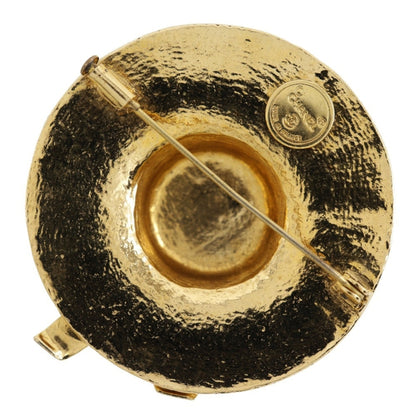 Chanel Gold Metal Brooch