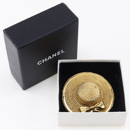 Chanel Gold Gold Plated Broche