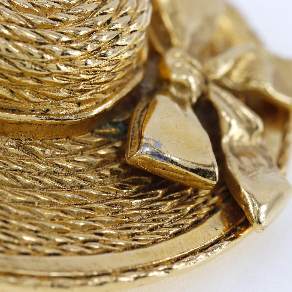 Chanel Gold Gold Plated Broche
