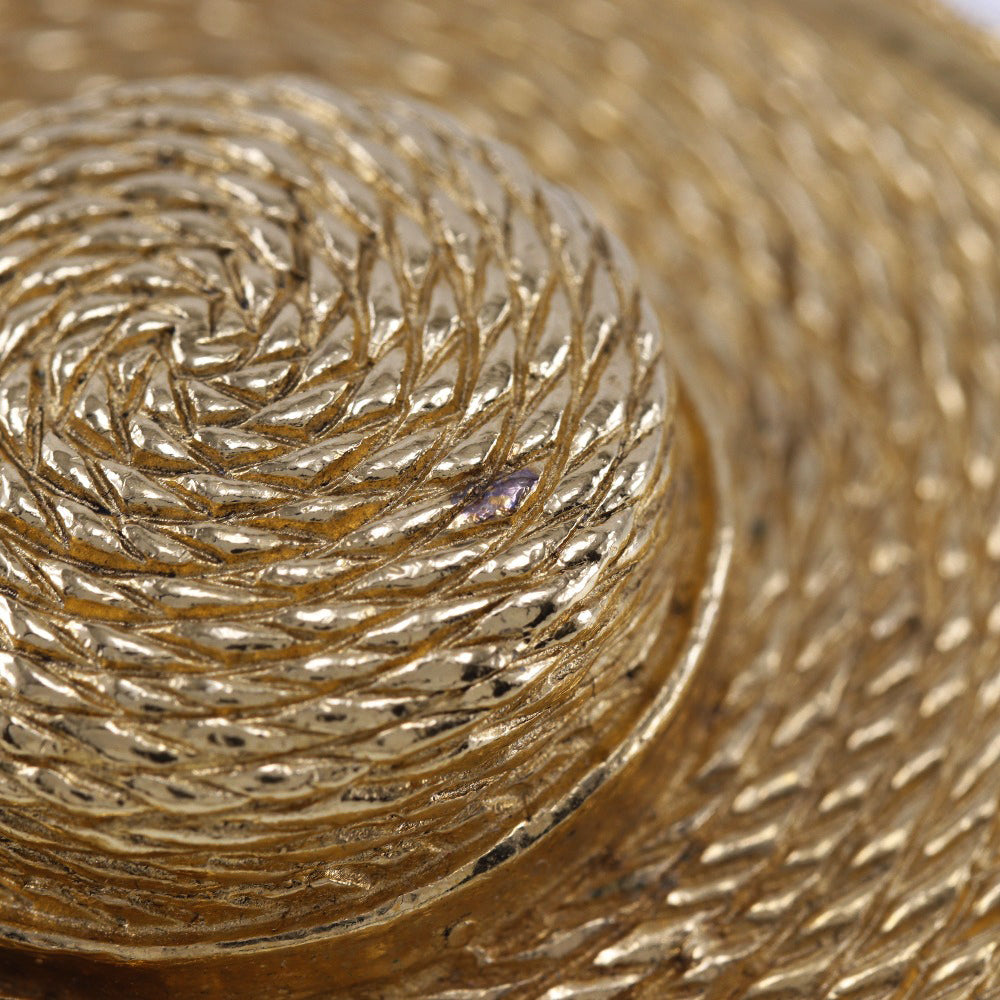 Chanel Gold Gold Plated Broche