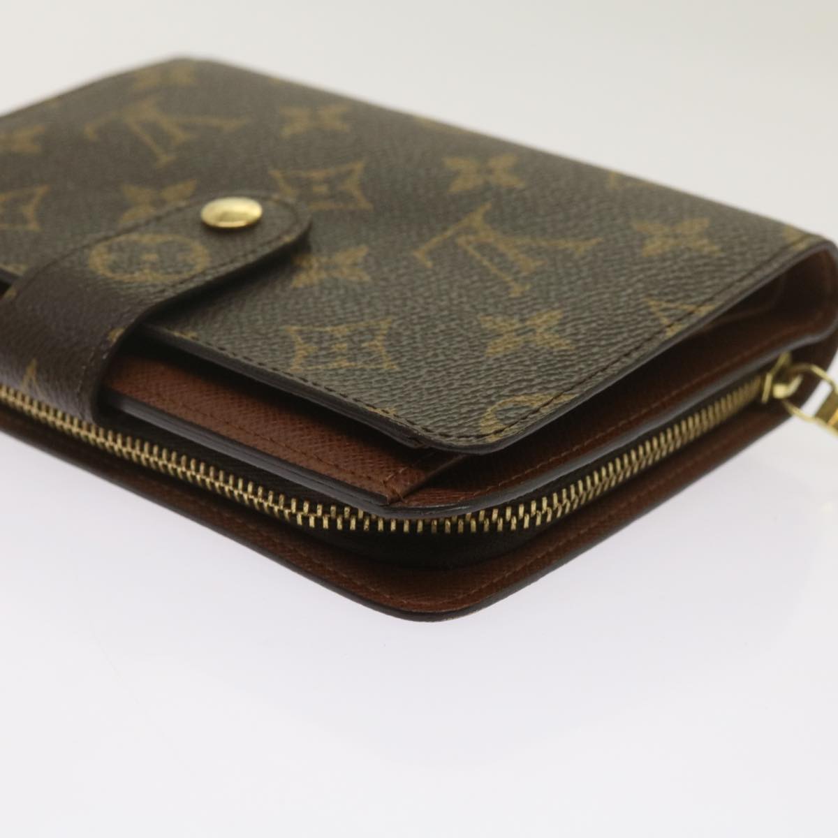 Louis Vuitton Brown Canvas Porte Papier Zip