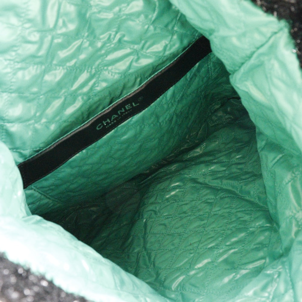 Chanel Black Tweed Coco Mark