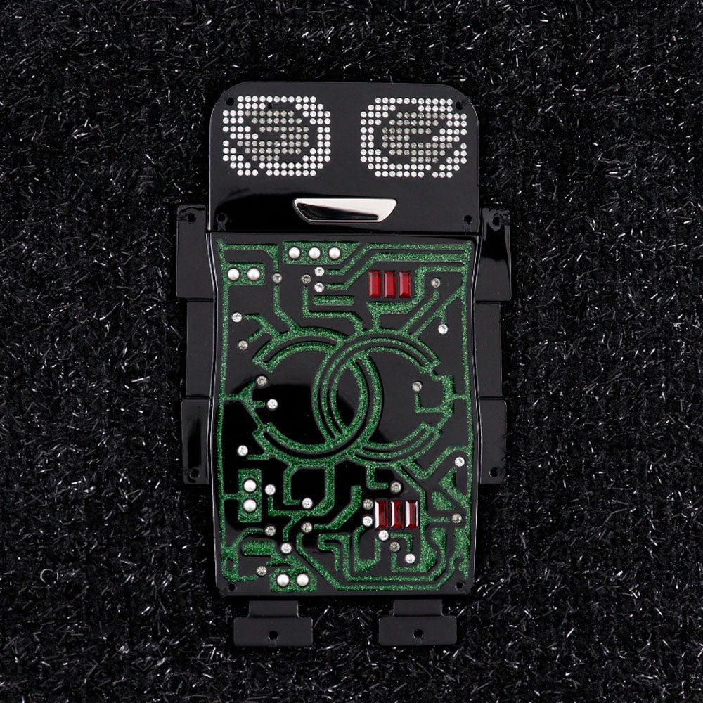 Chanel Black Tweed Coco Mark