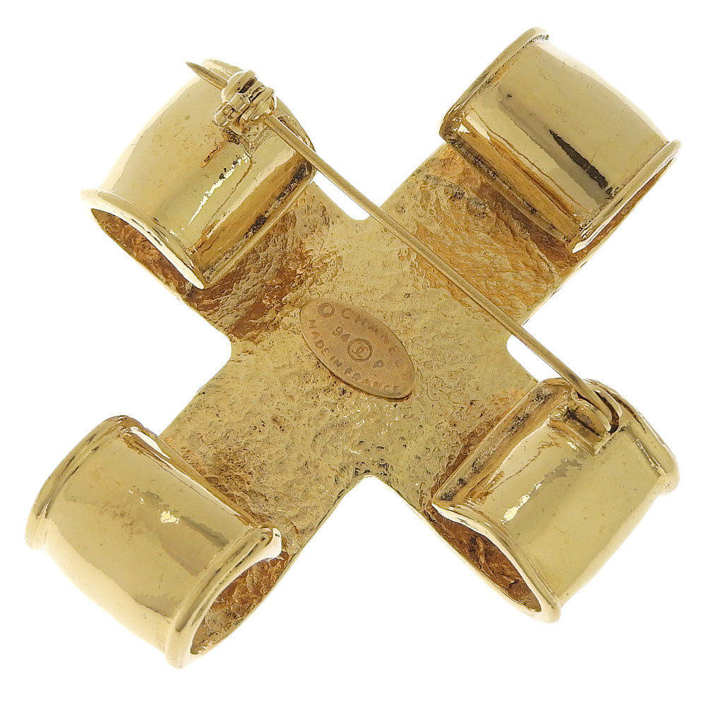 Chanel Gold Gold Plated Broche