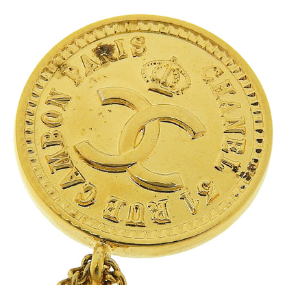 Chanel Gold Gold Plated Coco Mark