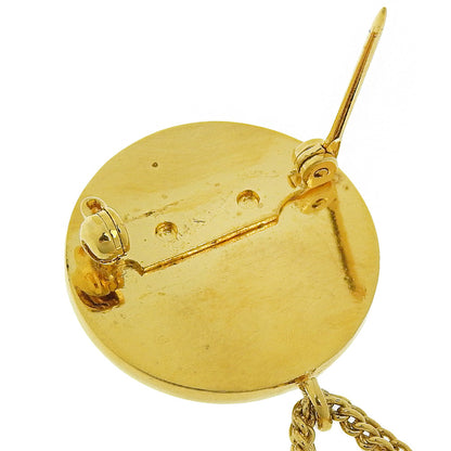 Chanel Gold Gold Plated Coco Mark