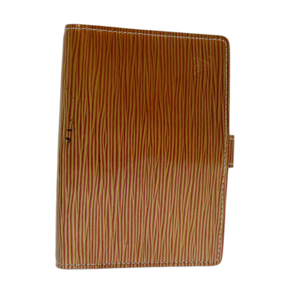 Louis Vuitton Orange Leather Agenda Pm