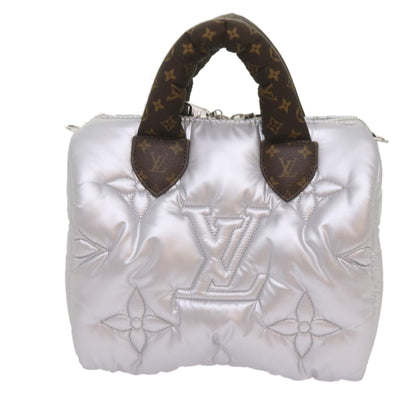 Louis Vuitton Silver Synthetic Speedy Bandoulière 25