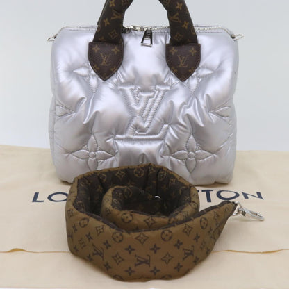 Louis Vuitton Silver Synthetic Speedy Bandoulière 25