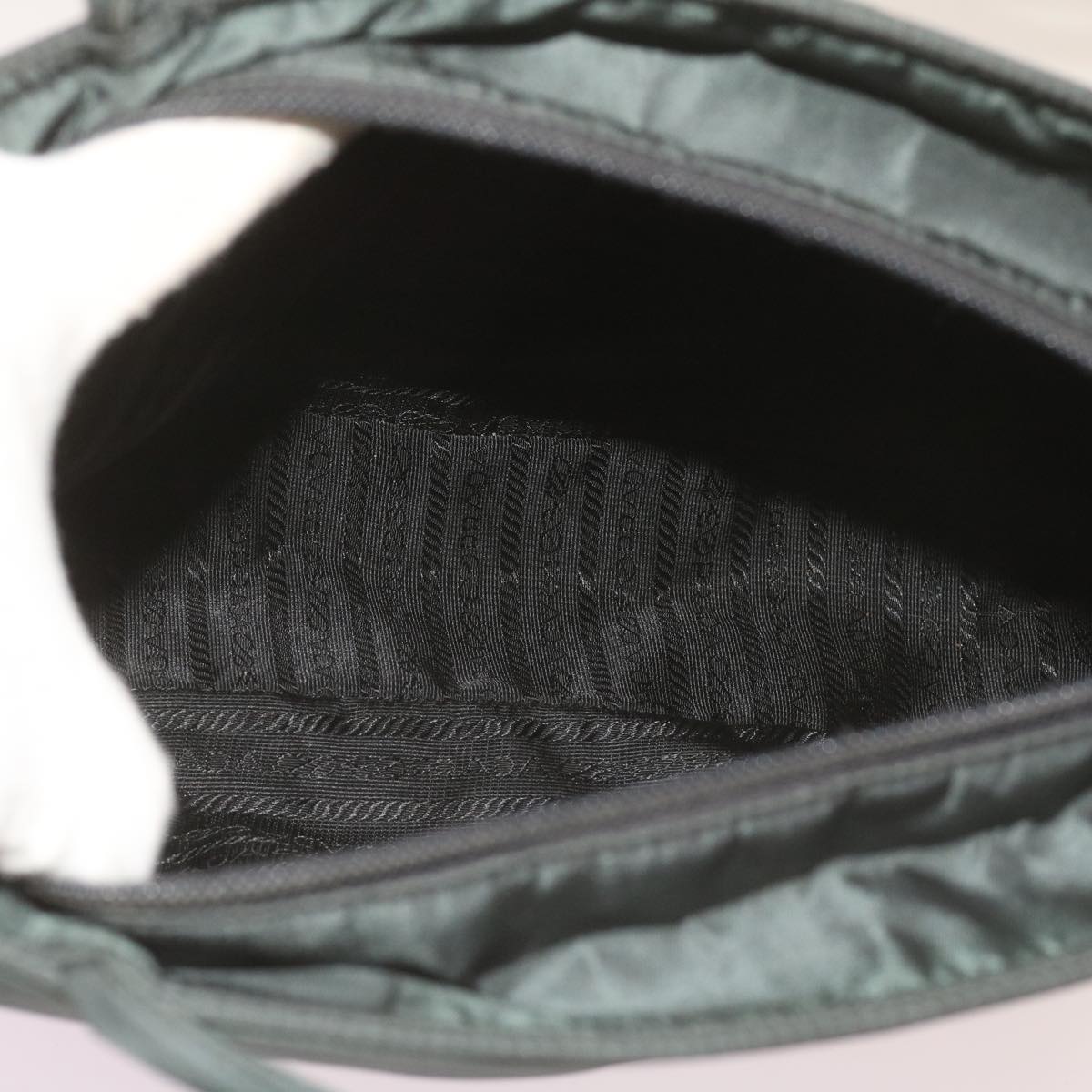 Prada Green Synthetic Tessuto