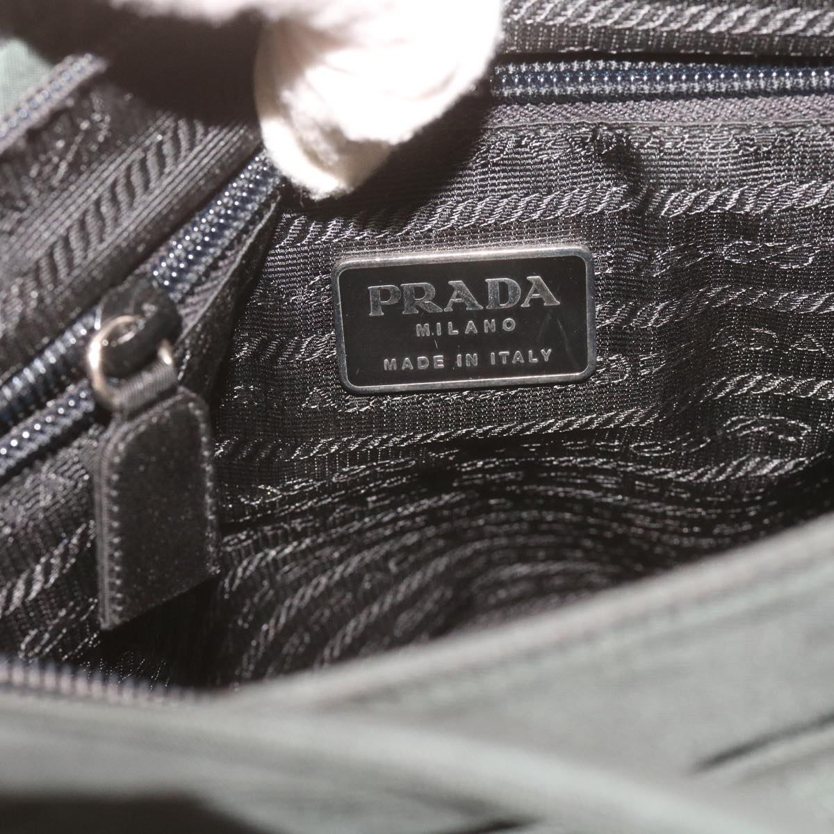 Prada Green Synthetic Tessuto