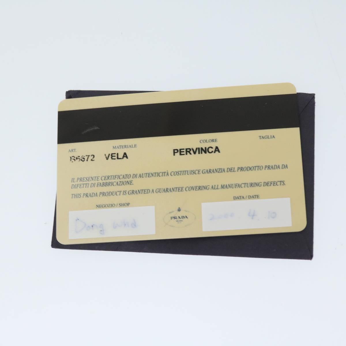 Prada Blue Synthetic Tessuto