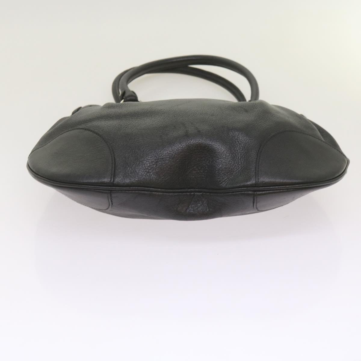 Salvatore Ferragamo Black Leather Gancio