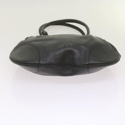 Salvatore Ferragamo Black Leather Gancio