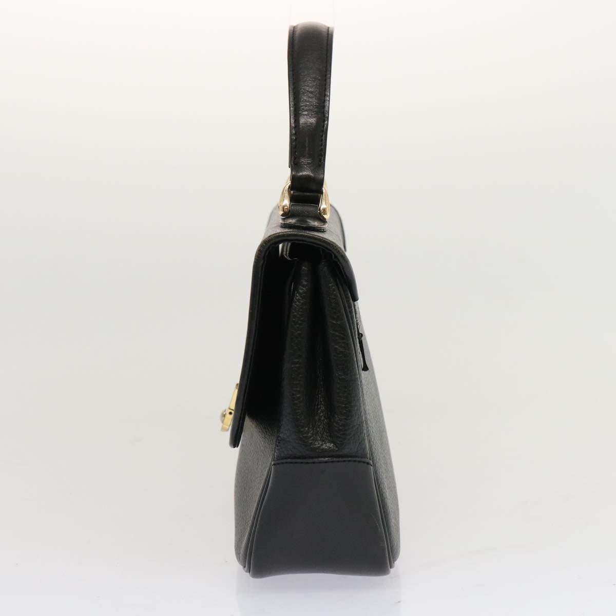 Burberry Black Leather Vintage Check