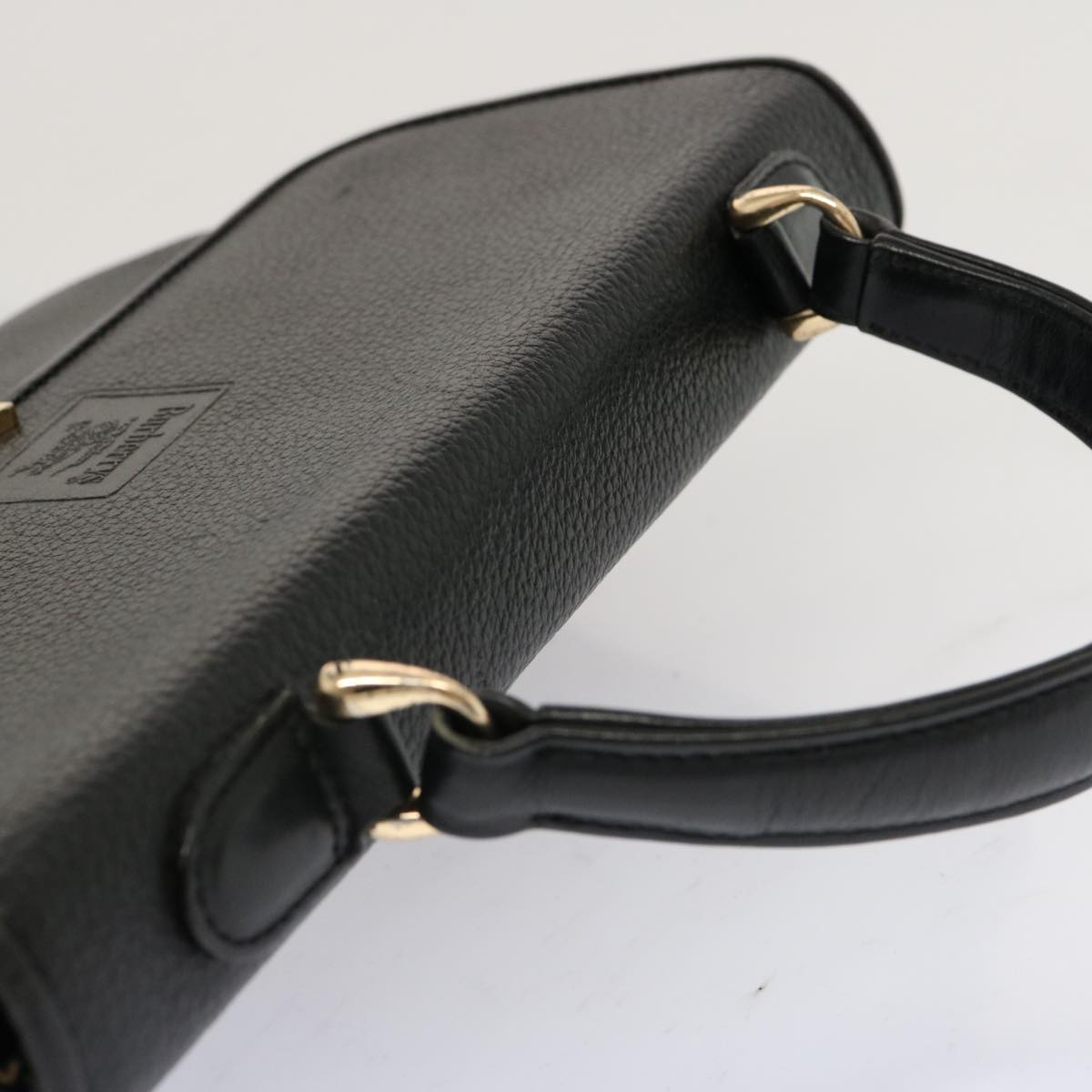 Burberry Black Leather Vintage Check