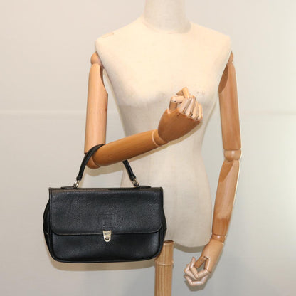 Burberry Black Leather Vintage Check