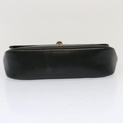Burberry Black Leather Vintage Check