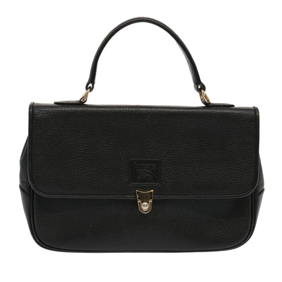 Burberry Black Leather Vintage Check