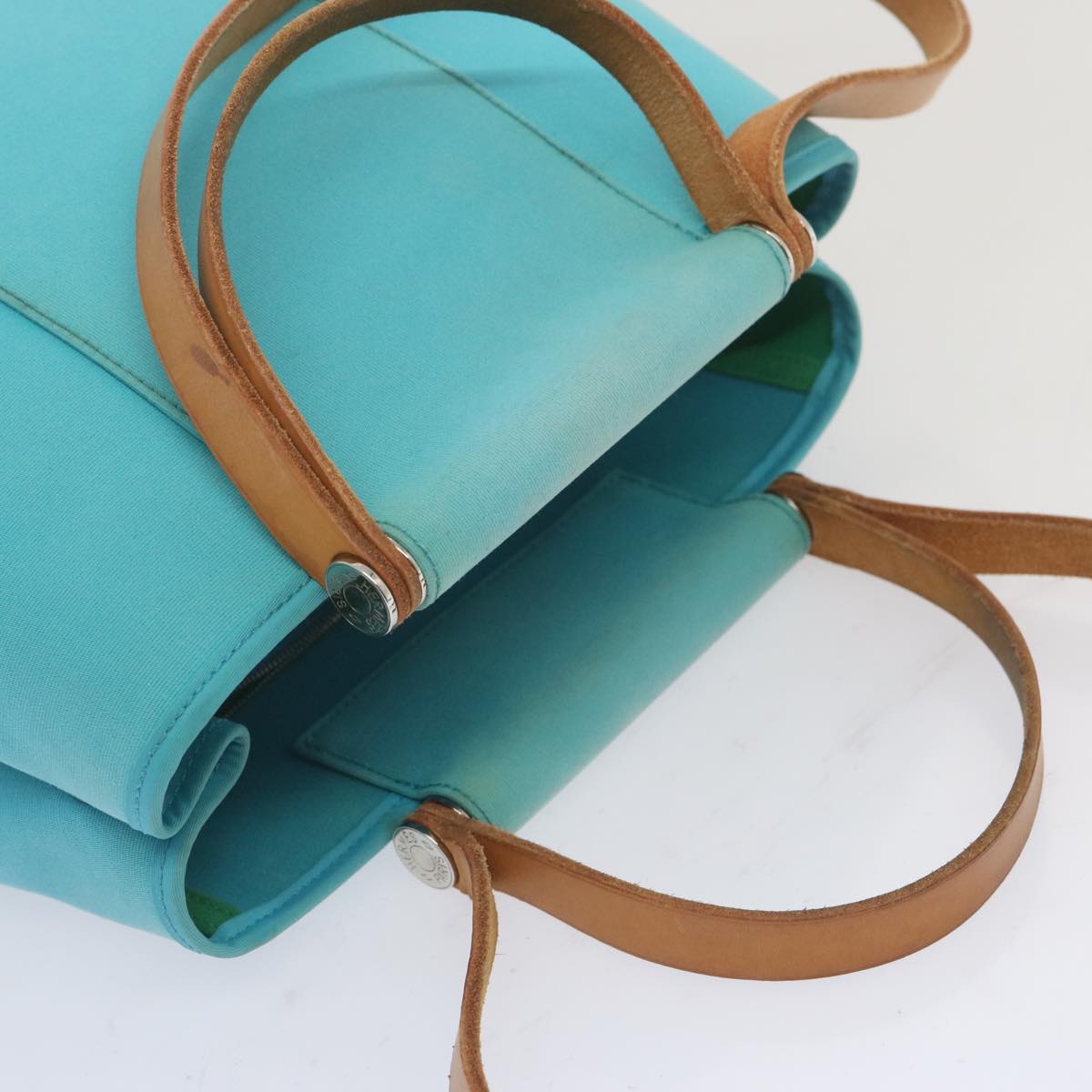 Hermès Blue Canvas Kabak
