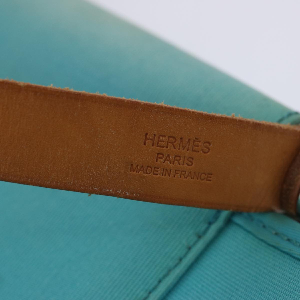 Hermès Blue Canvas Kabak