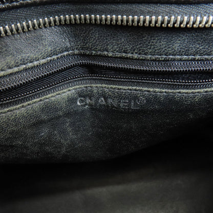 Chanel Black Leather Medaillon