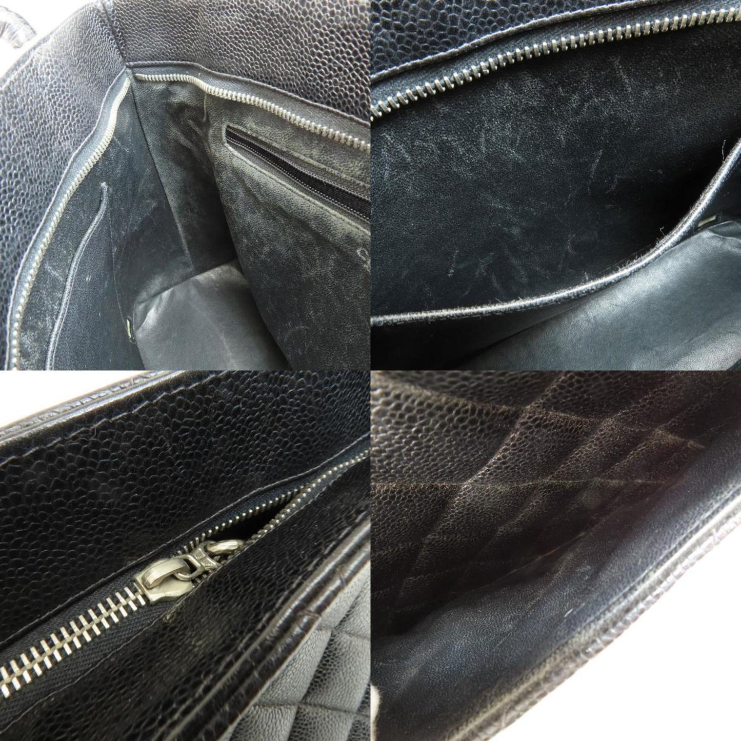 Chanel Black Leather Medaillon