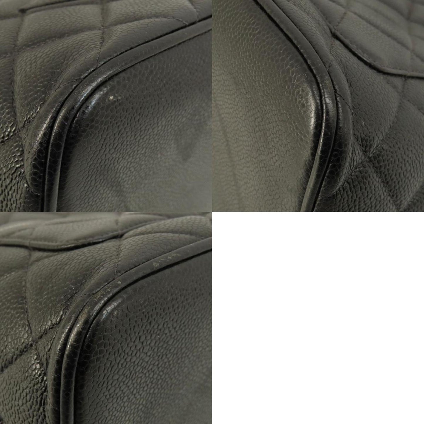 Chanel Black Leather Medaillon