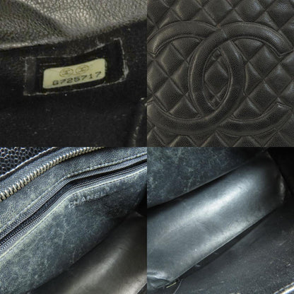Chanel Black Leather Medaillon