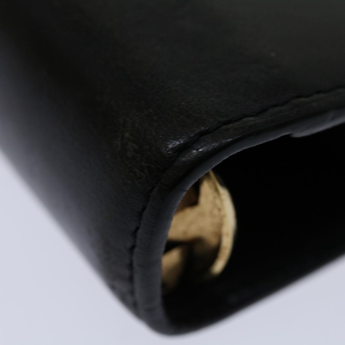 Louis Vuitton Black Leather Agenda Mm