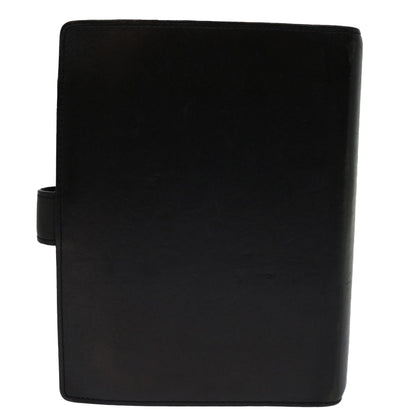 Louis Vuitton Black Leather Agenda Mm