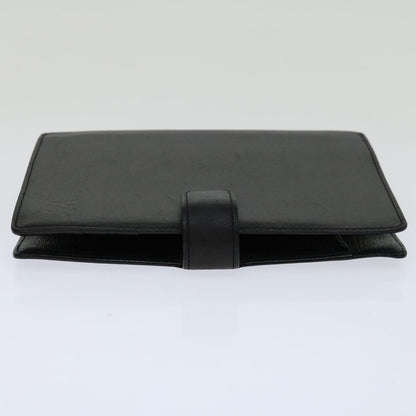 Louis Vuitton Black Leather Agenda Mm