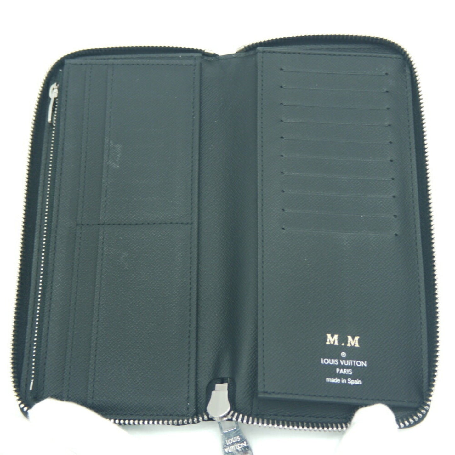Louis Vuitton Green Leather Portefeuille Zippy