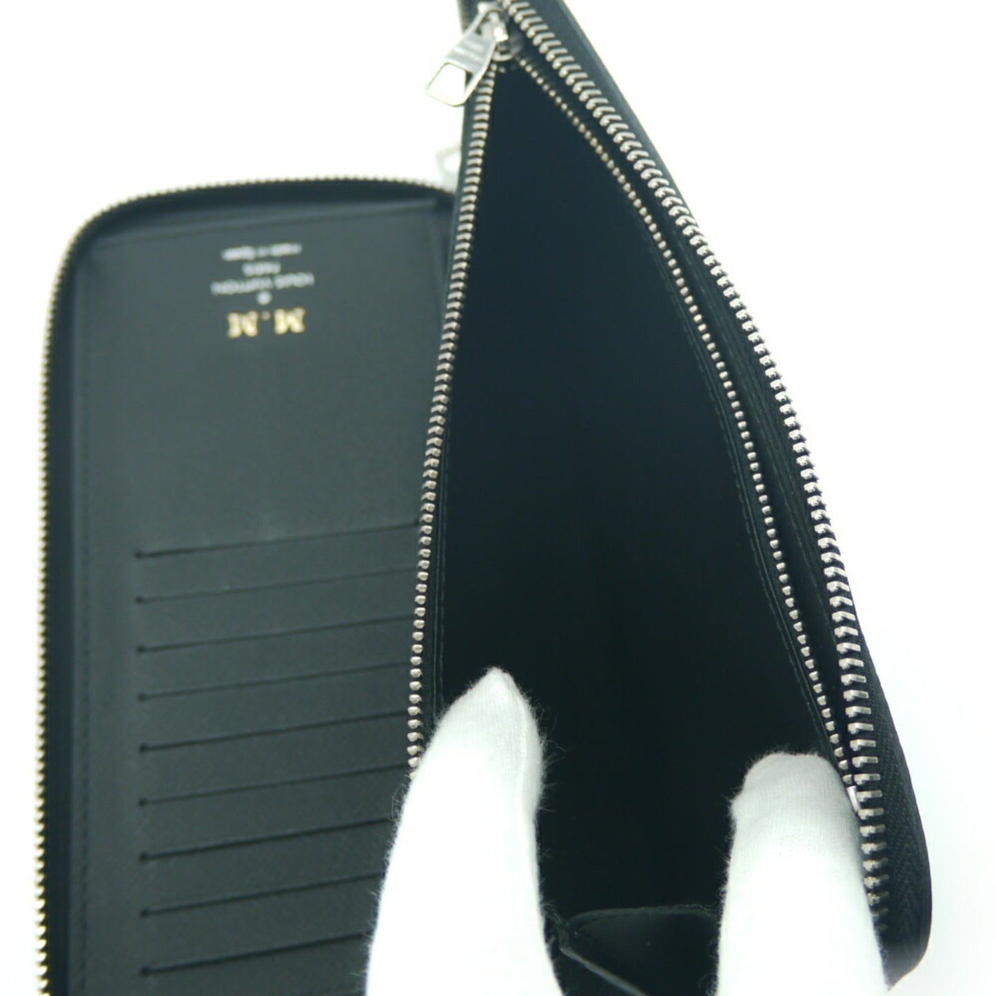 Louis Vuitton Green Leather Portefeuille Zippy