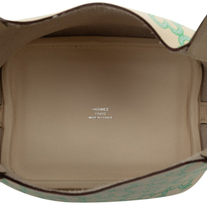 Hermès Green Leather Picotin Lock