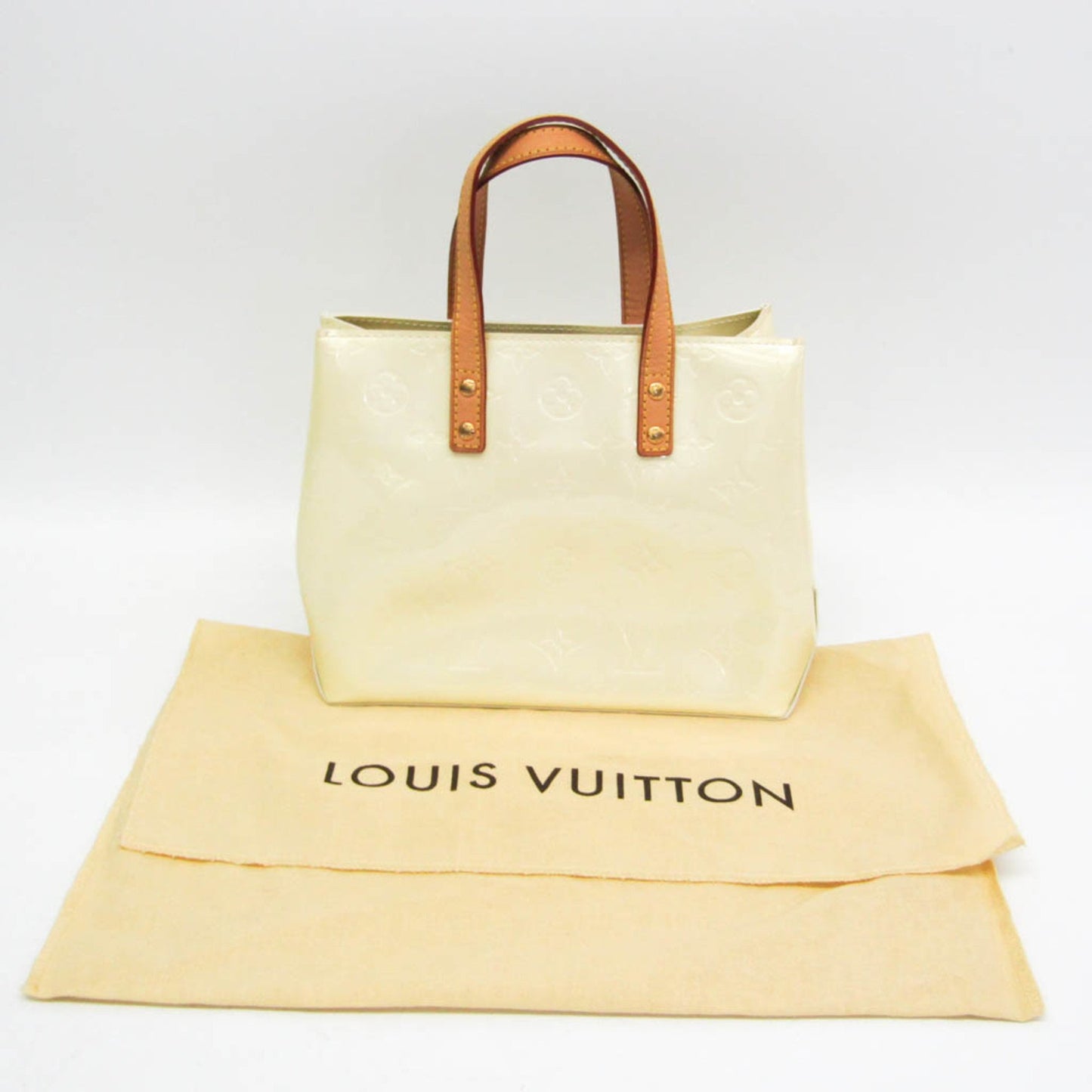 Louis Vuitton Brown Patent Leather Reade