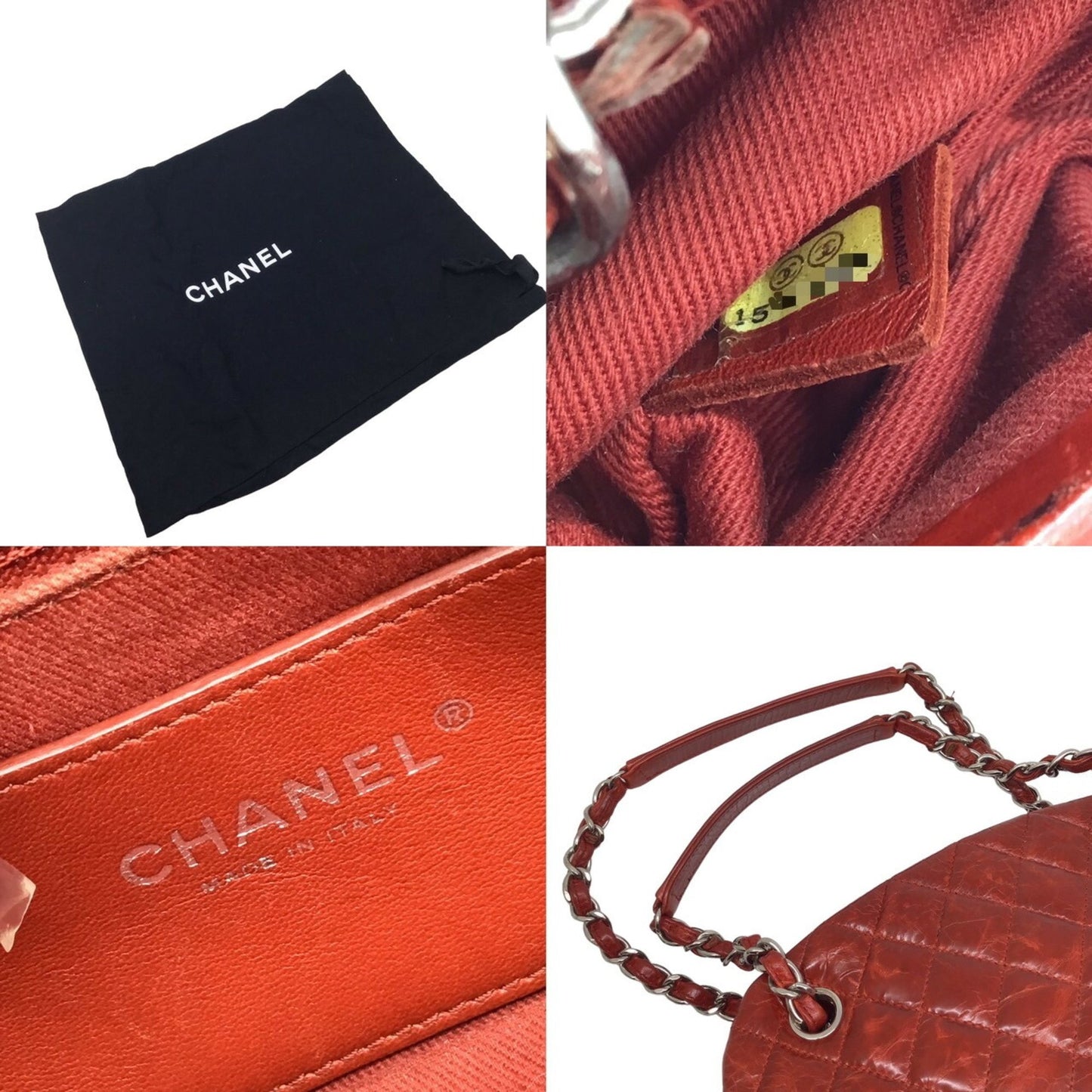 Chanel Red Leather Mademoiselle