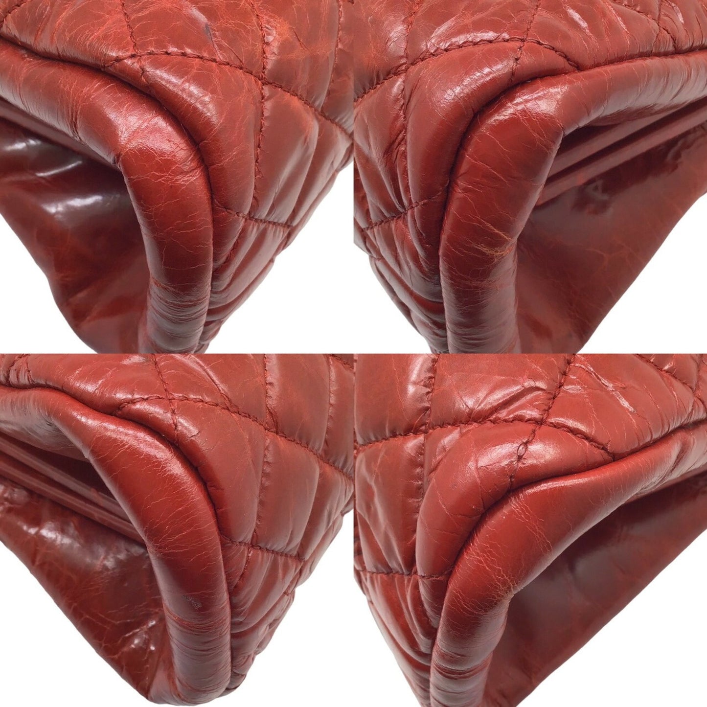 Chanel Red Leather Mademoiselle