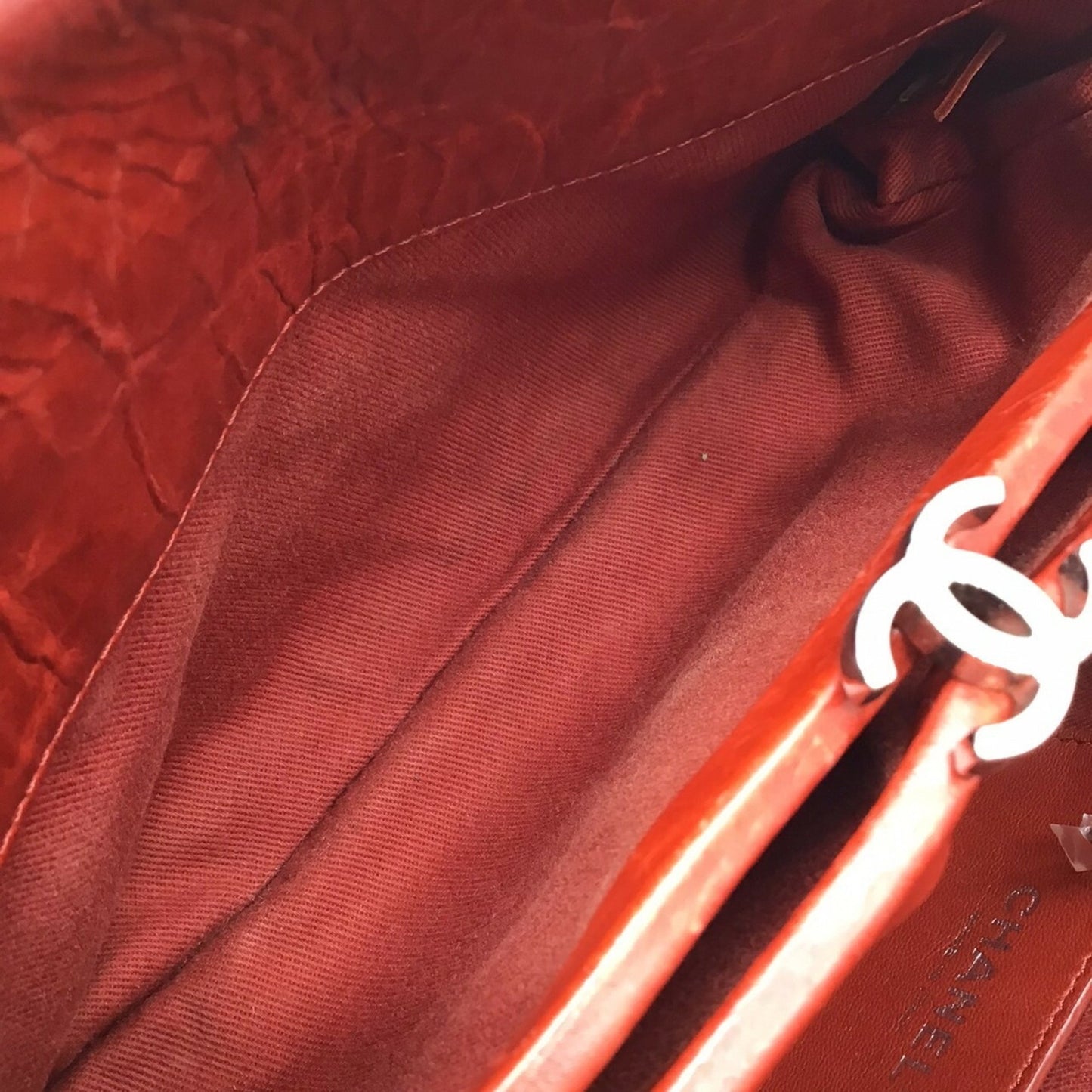 Chanel Red Leather Mademoiselle