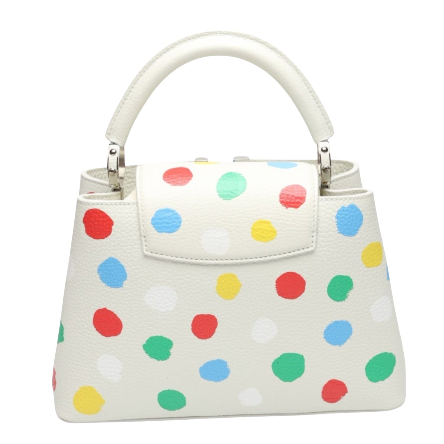Louis Vuitton White Leather Capucines