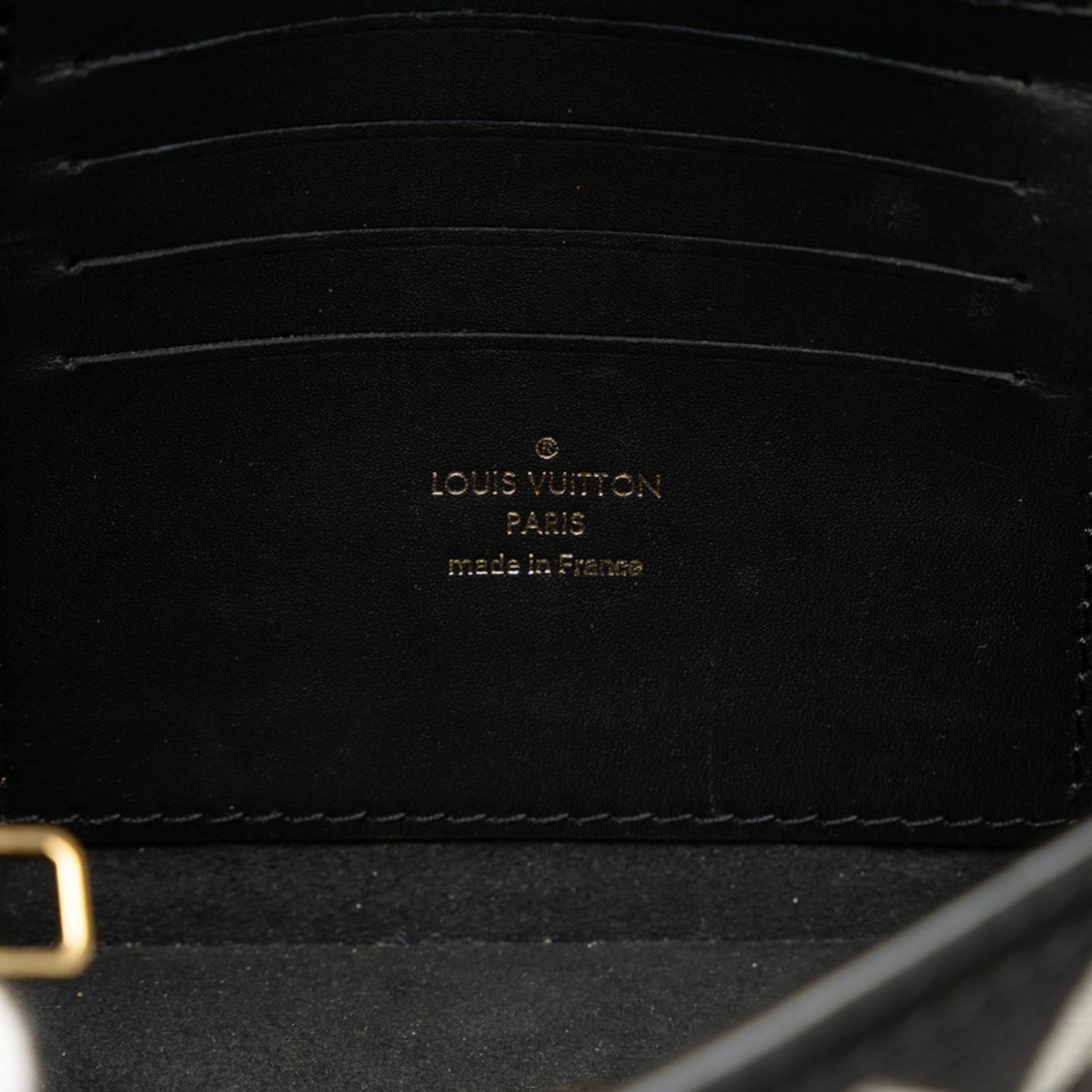 Louis Vuitton Black Leather Dauphine