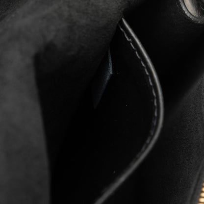 Louis Vuitton Black Leather Dauphine