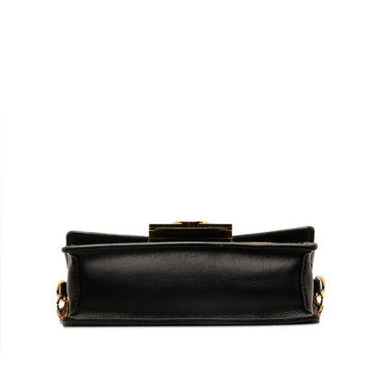 Louis Vuitton Black Leather Dauphine