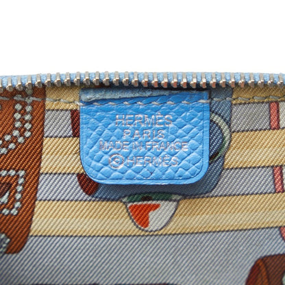 Hermès Blue Leather Silk'in