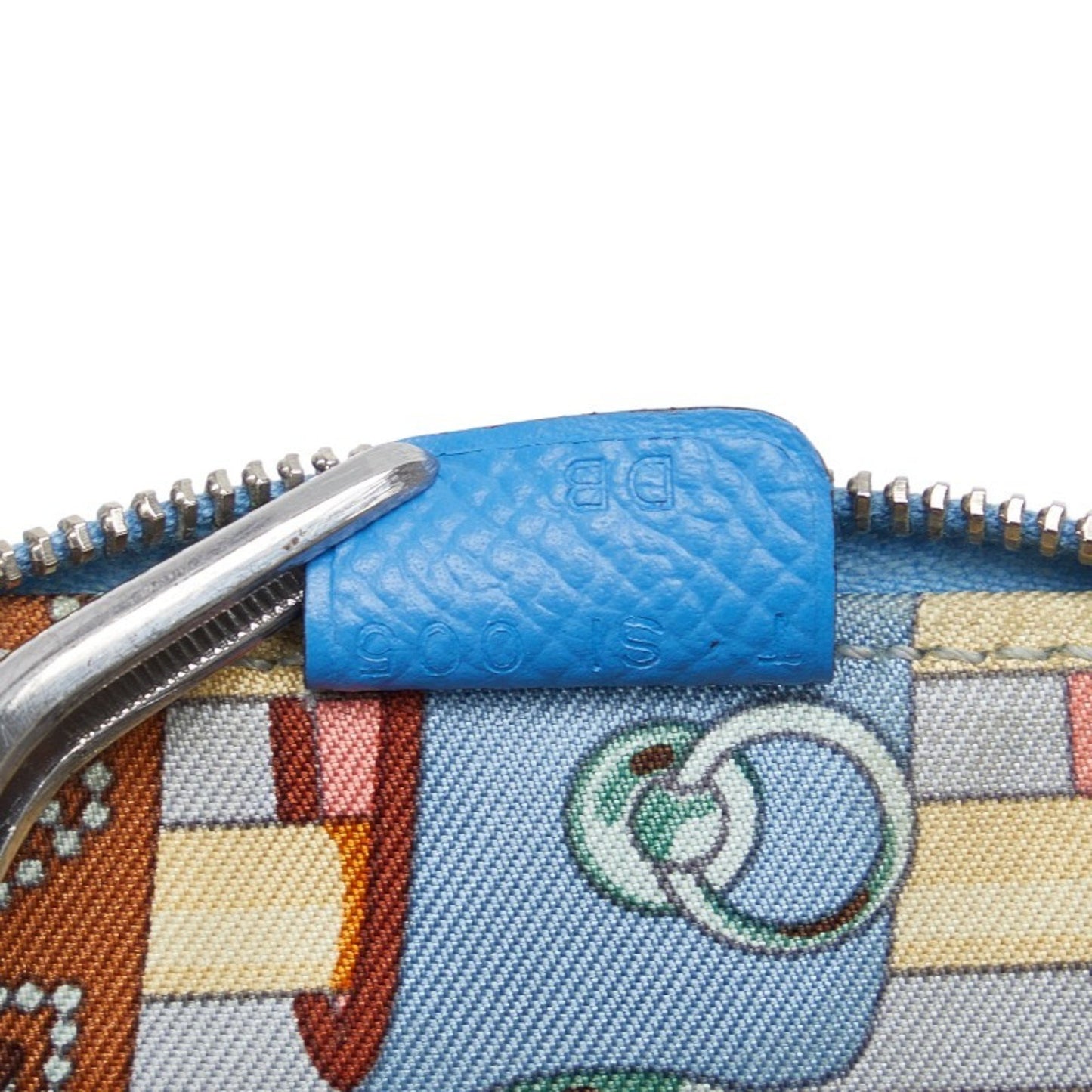 Hermès Blue Leather Silk'in