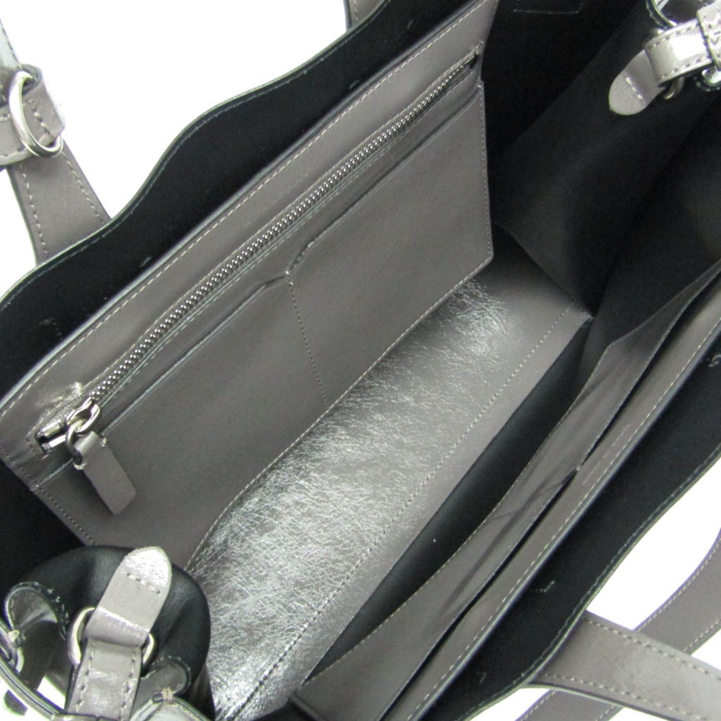 Burberry Gray Leather Handbag