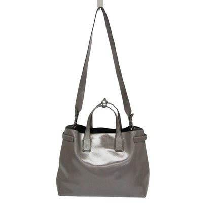 Burberry Gray Leather Handbag