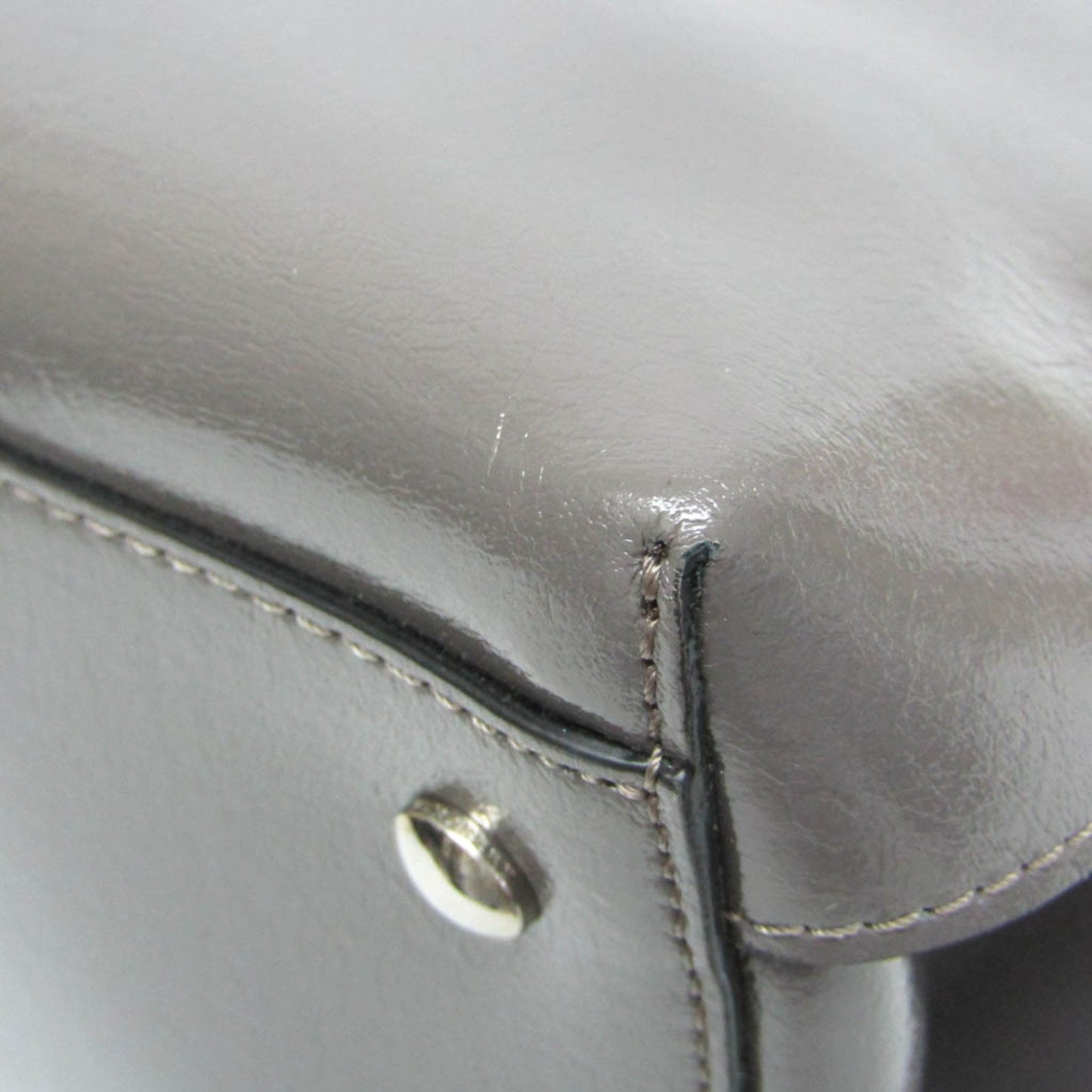 Burberry Gray Leather Handbag