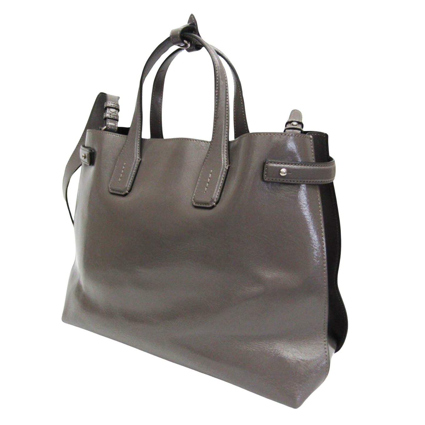 Burberry Gray Leather Handbag